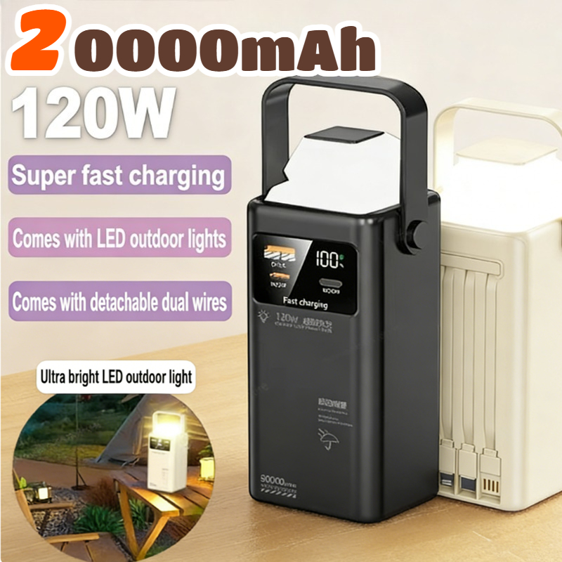 Outdoor Power Lead - Banco de energía de 120W, 200000mAh,