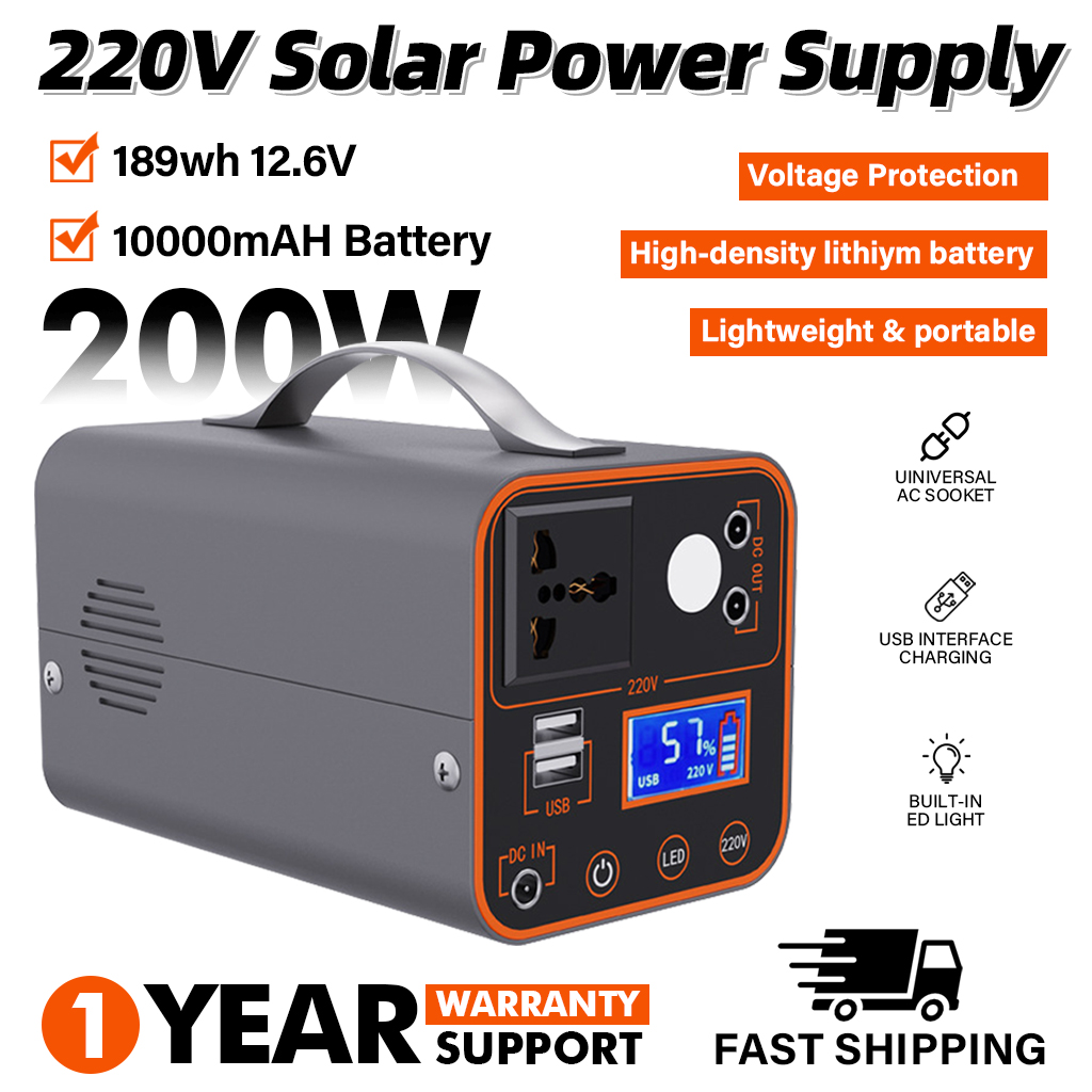 Outdoor Power Bank With Ac Outlet - Estación de energía portátil de 200W
