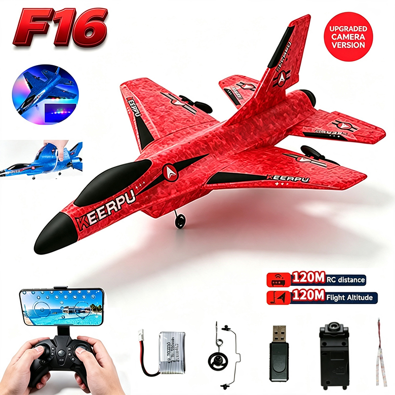 Outdoor Power Lead - Avión de Espuma RC F16, Planeador