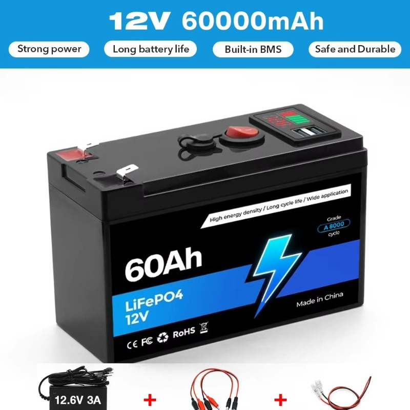 Outdoor Power Pack - Batería de litio de 12V 80Ah,