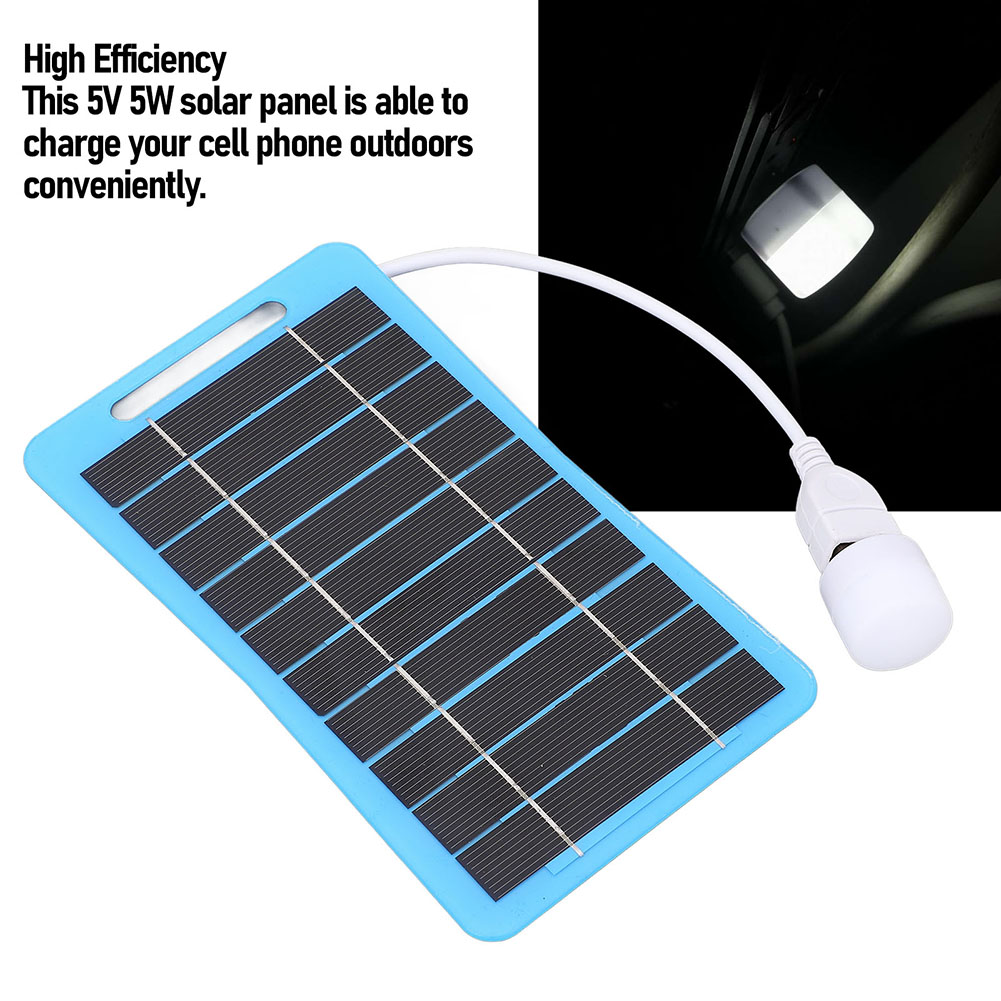 Outdoor Power Board - Paneles solares de silicio policristalino, 5W,