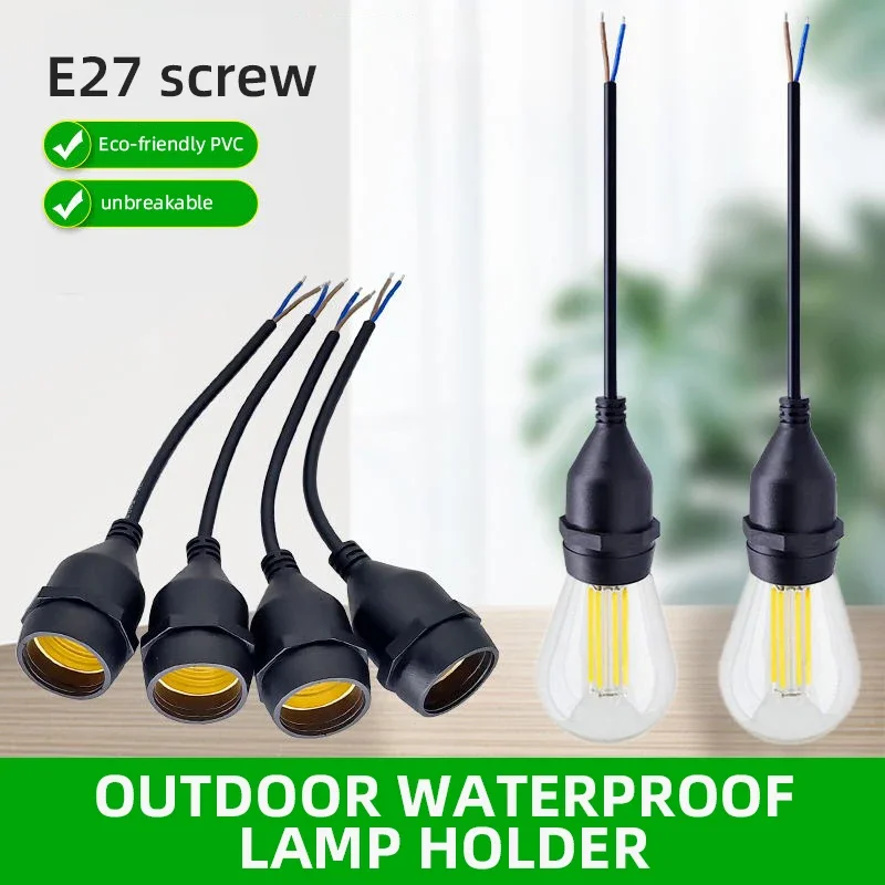 Outdoor Power Lead - Portalámparas Universal E27 con Cable de
