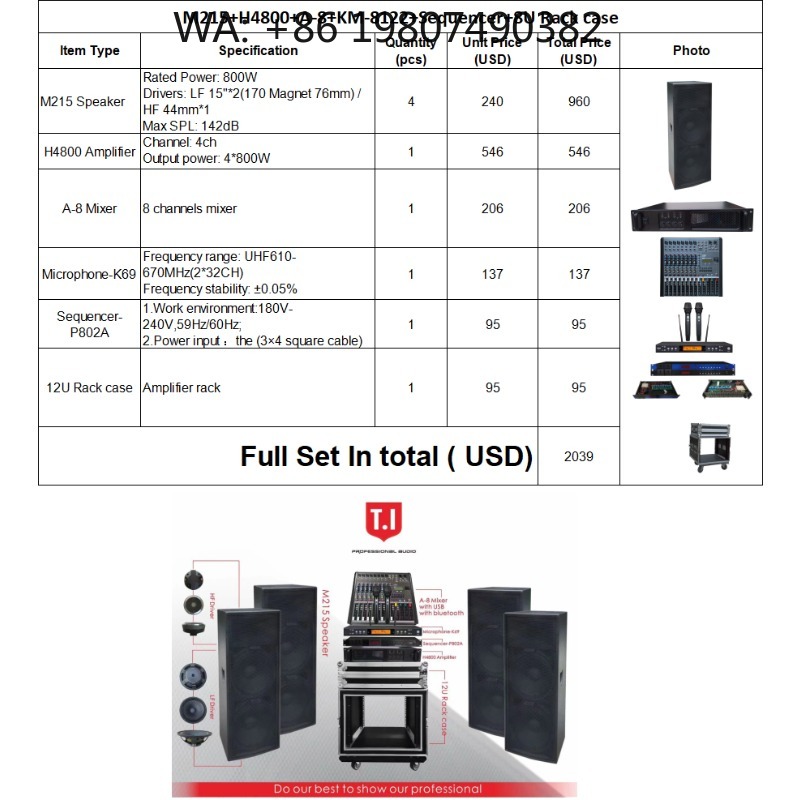 Outdoor Power Direct - Sistema de Sonido Line Array Pasivo