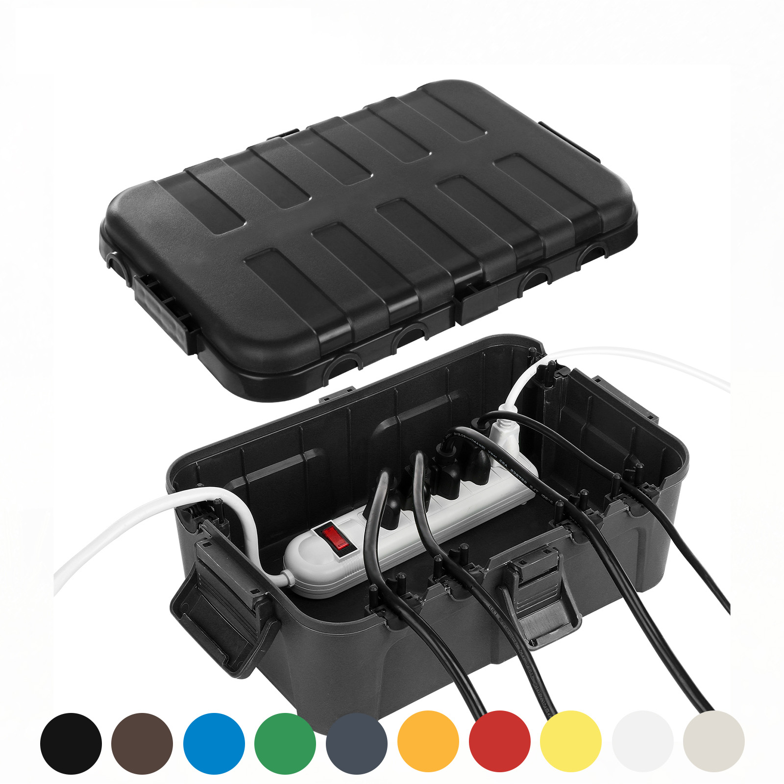 Outdoor Power Adapter - Caja eléctrica extragrande para exteriores, cubierta