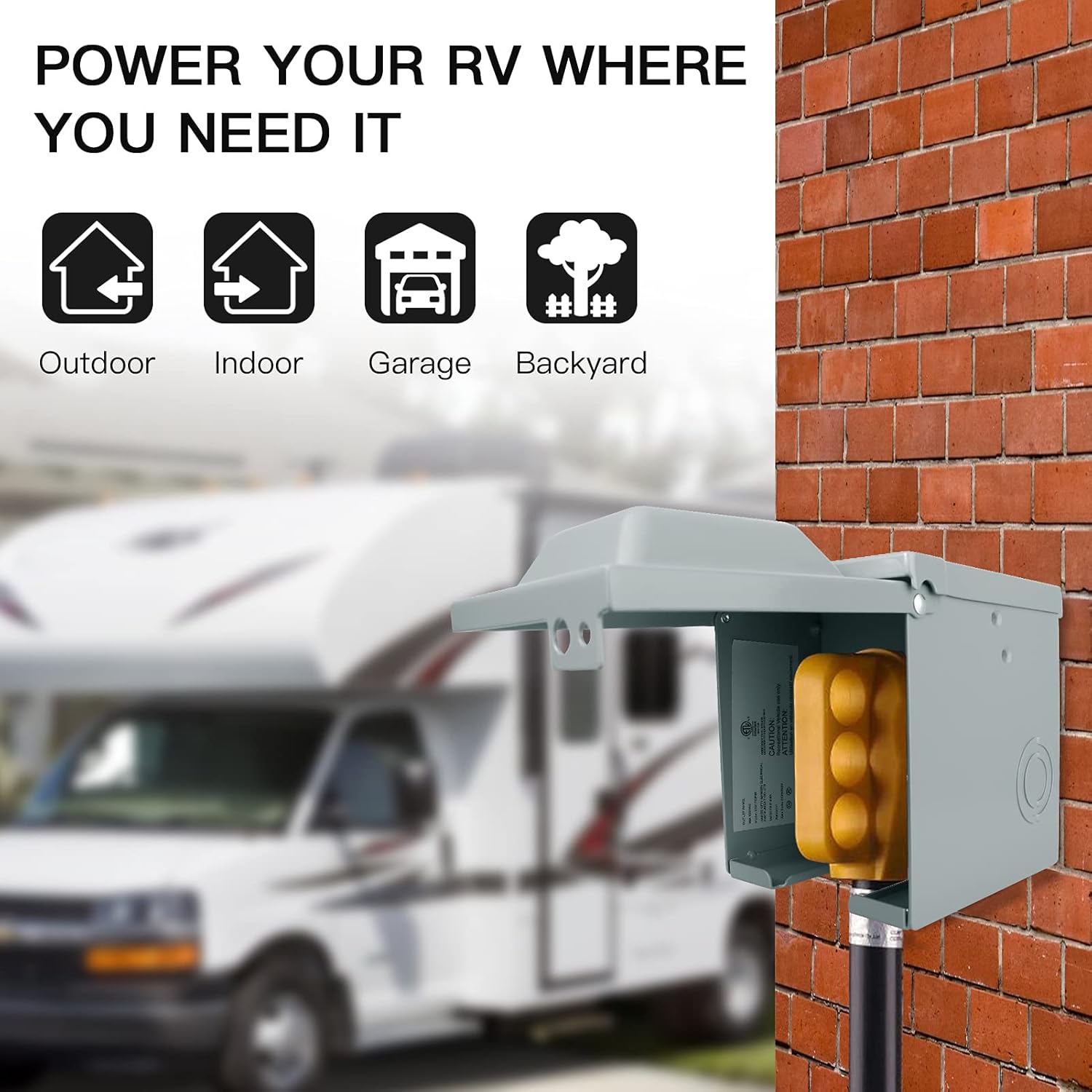 Outdoor Power Receptacle - Caja de toma de corriente RV