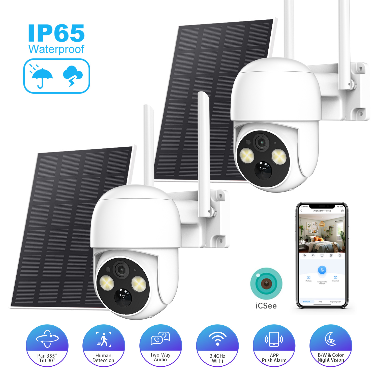 Outdoor Power Pack - XVIM Paquete de 2 cámaras de