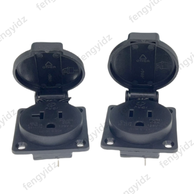 Negro 125V 15A 20A IP44 CE Amé - Outdoor Power Receptacle reseña y precio