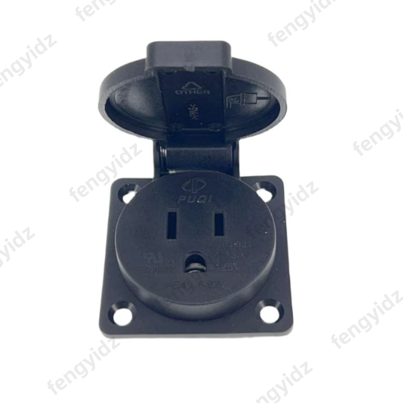 Negro 125V 15A 20A IP44 CE Amé - Outdoor Power Receptacle reseña y precio