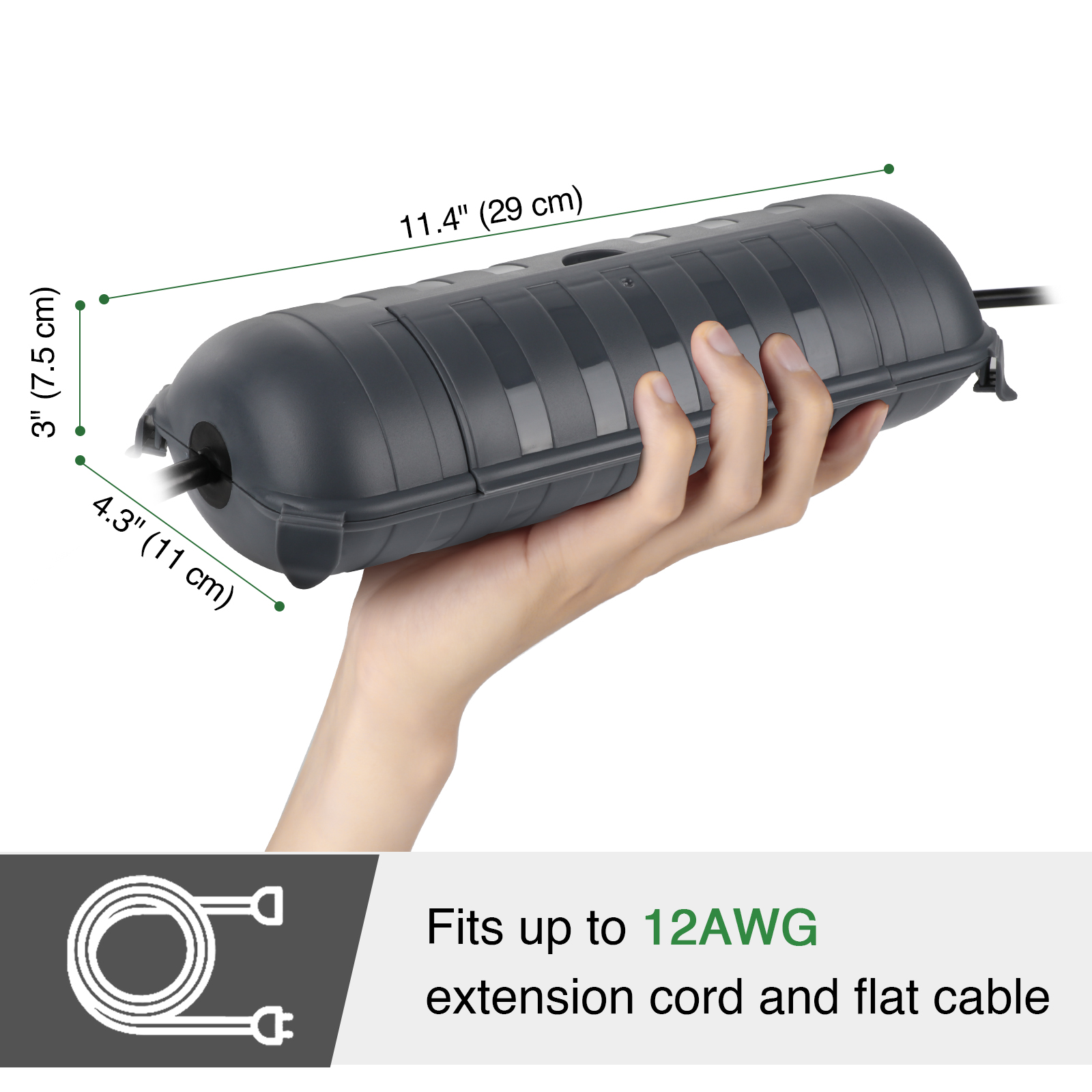 Cubiertas Grandes para Cables  - Outdoor Power Lead reseña y precio
