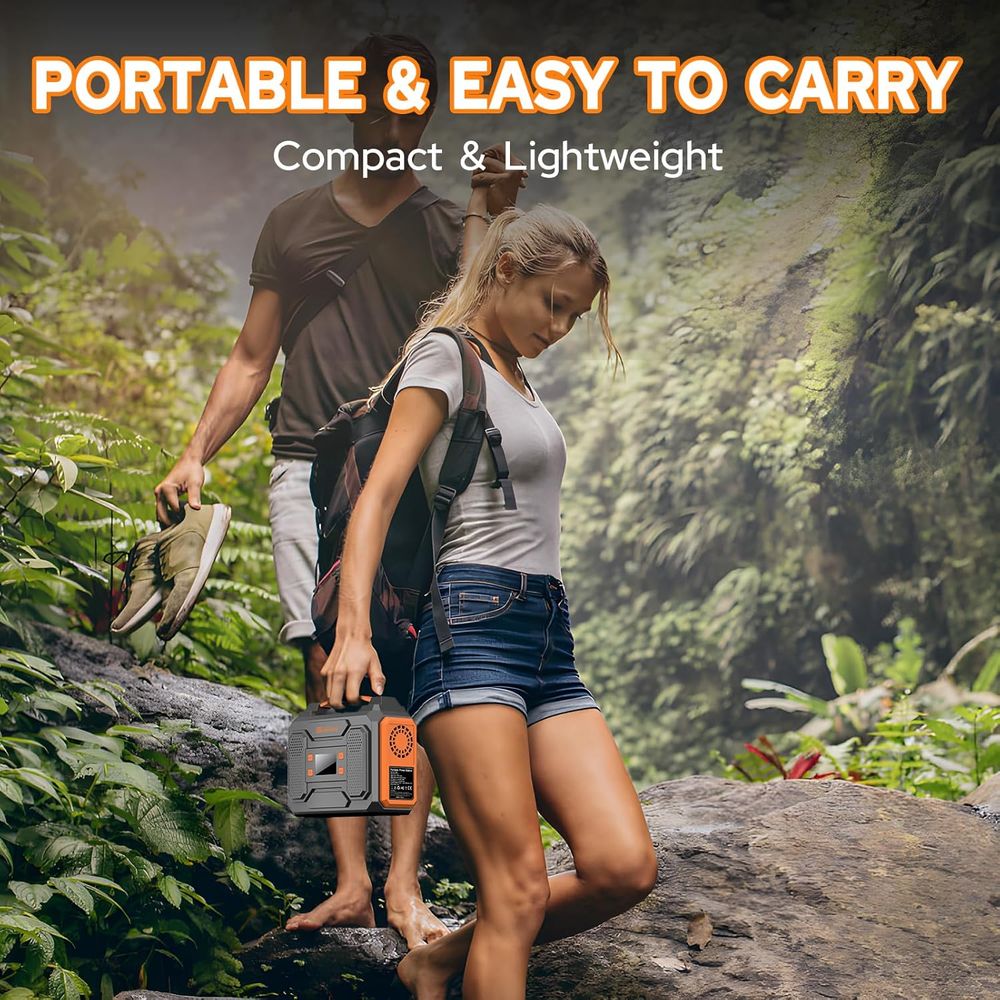 Generador solar de 300 W, banc - Outdoor Power Bank With Ac Outlet reseña y precio