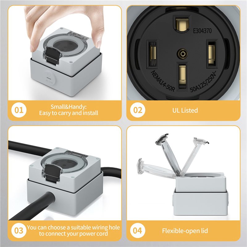 Caja de toma de corriente Y17A - Outdoor Power Receptacle reseña y precio