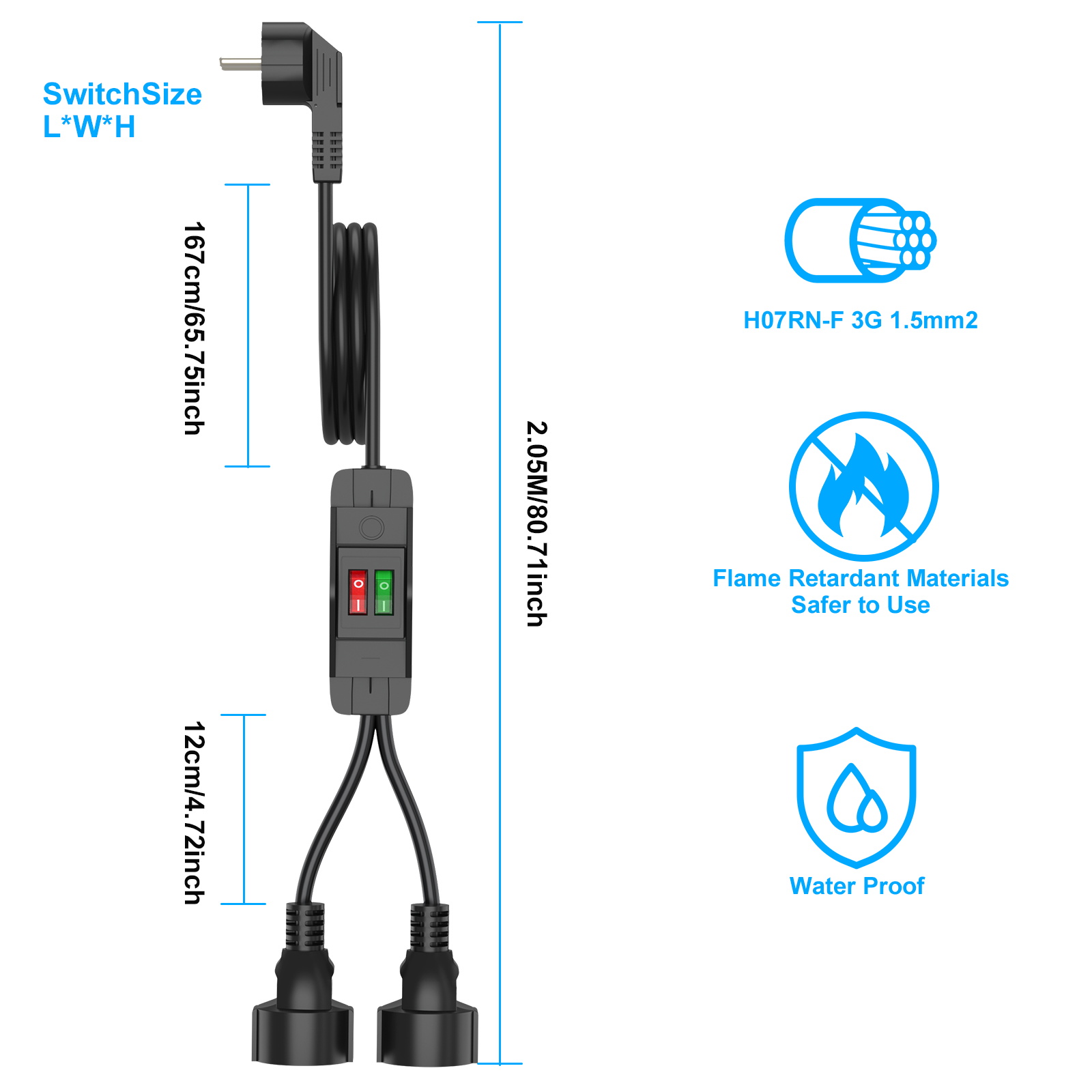 Cable de extensión de enchufe  - Outdoor Power Lead reseña y precio