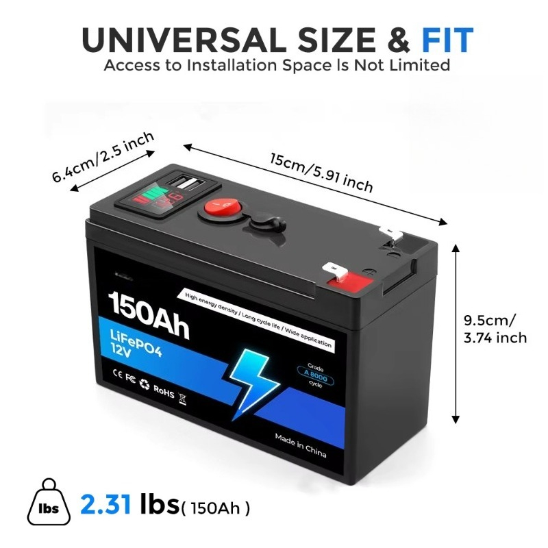 Batería de litio de 12V 80Ah,  - Outdoor Power Pack reseña y precio
