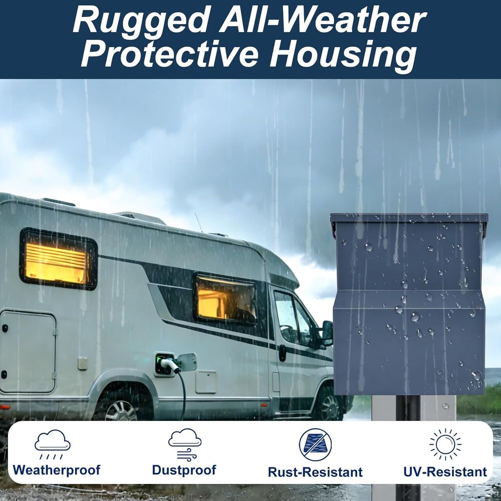 Panel Eléctrico para RV con In - Outdoor Power Receptacle reseña y precio