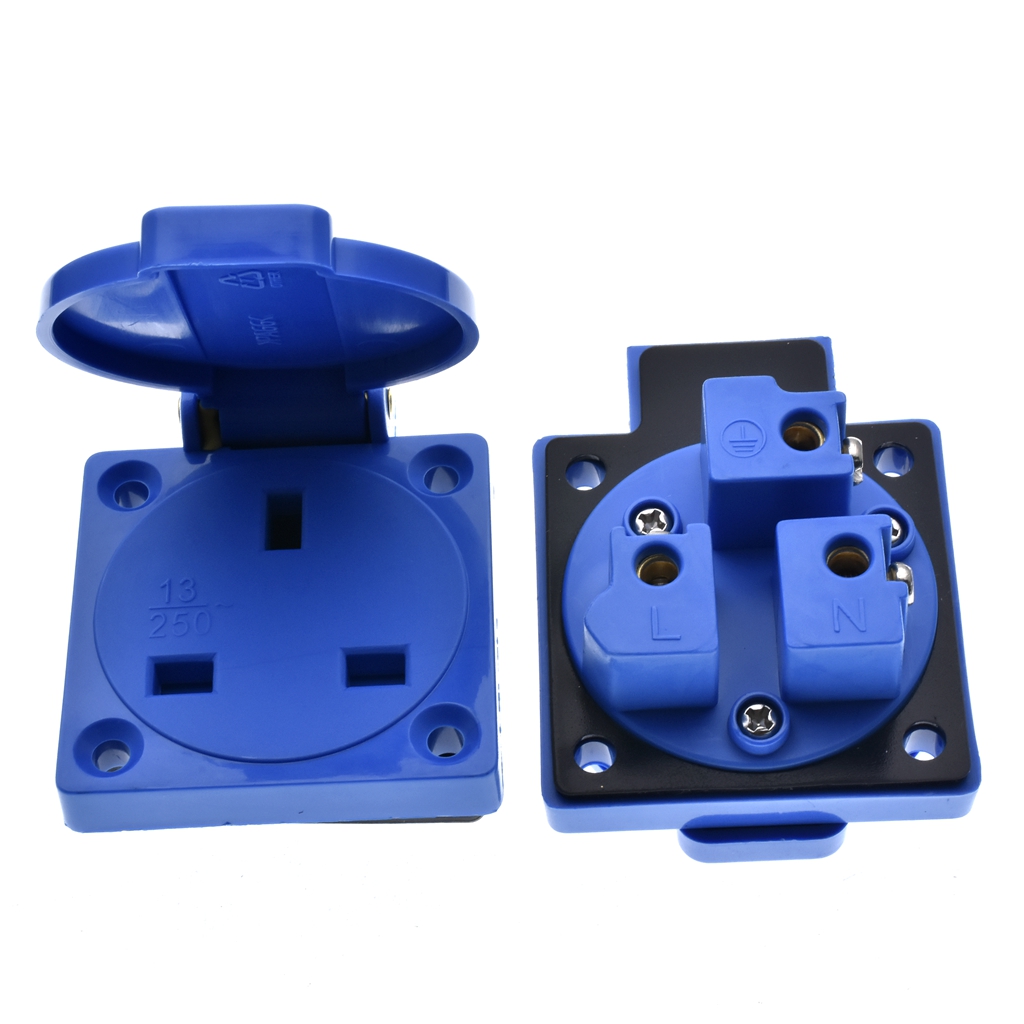 1 Uds Gran Bretaña negro azul  - Outdoor Power Receptacle reseña y precio
