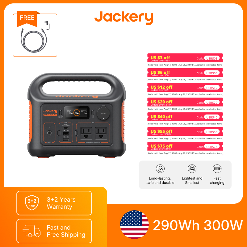 Estación de Energía Portátil J - Outdoor Power Adapter reseña y precio