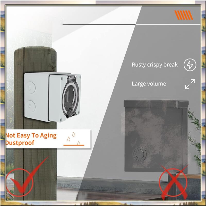 Caja de toma de corriente para - Outdoor Power Receptacle reseña y precio