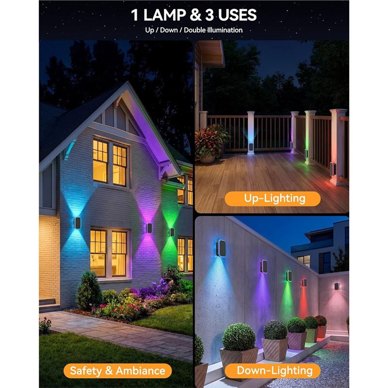 Luces Solares RGB para Cercas  - Outdoor Power Direct reseña y precio