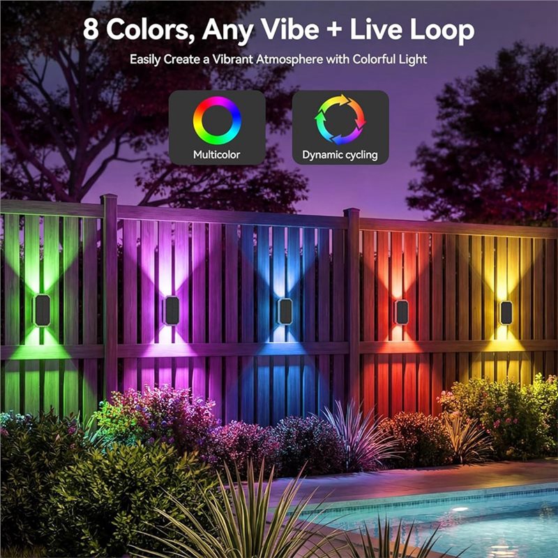 Luces Solares RGB para Cercas  - Outdoor Power Direct reseña y precio